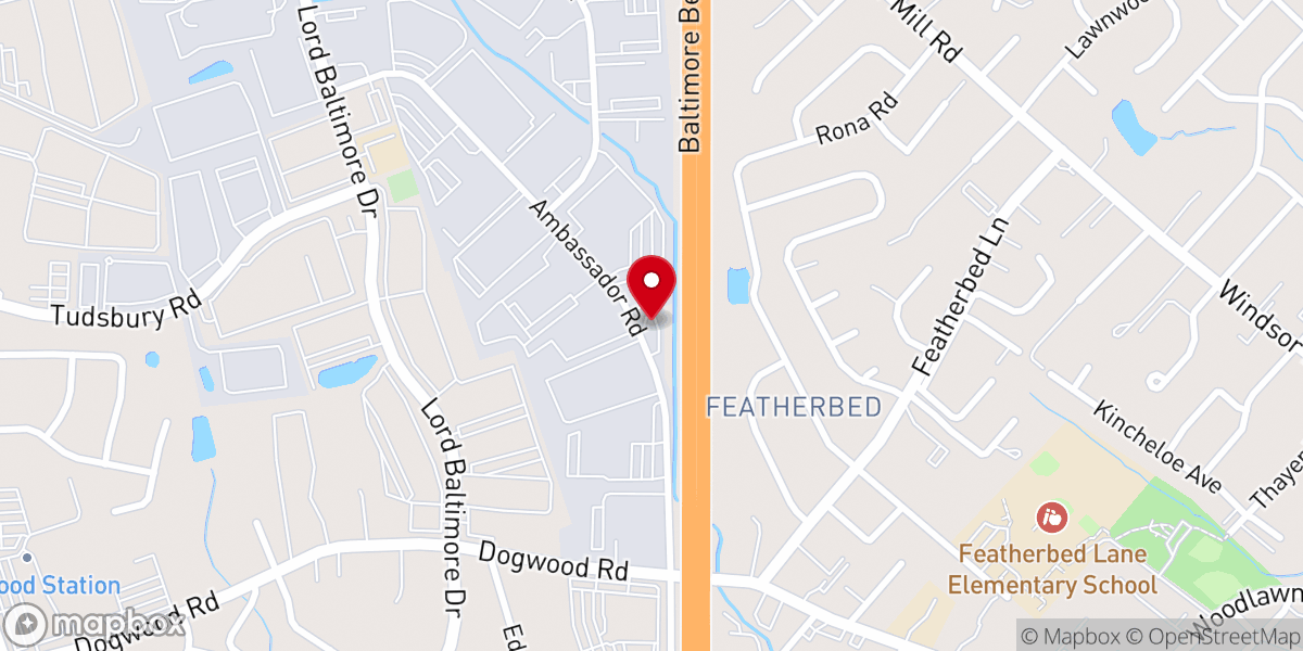 Map showing location of Deeper Life Bible Church - Pikesville
