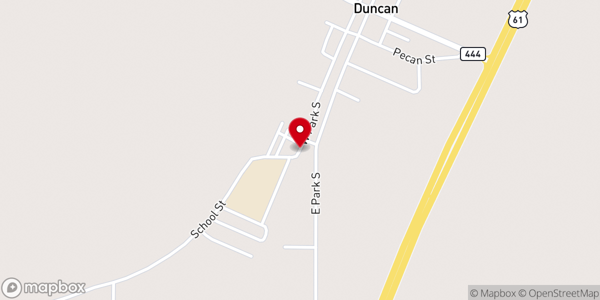 Map showing location of Second Pleasant Valley M.B. Church