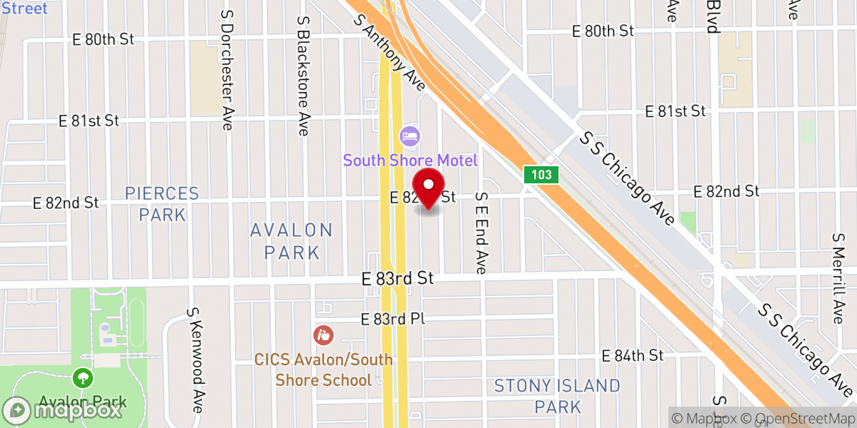 Map showing location of Faith Tabernacle Baptist Church