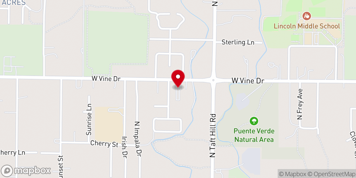Map showing location of Terry Lake Congregation