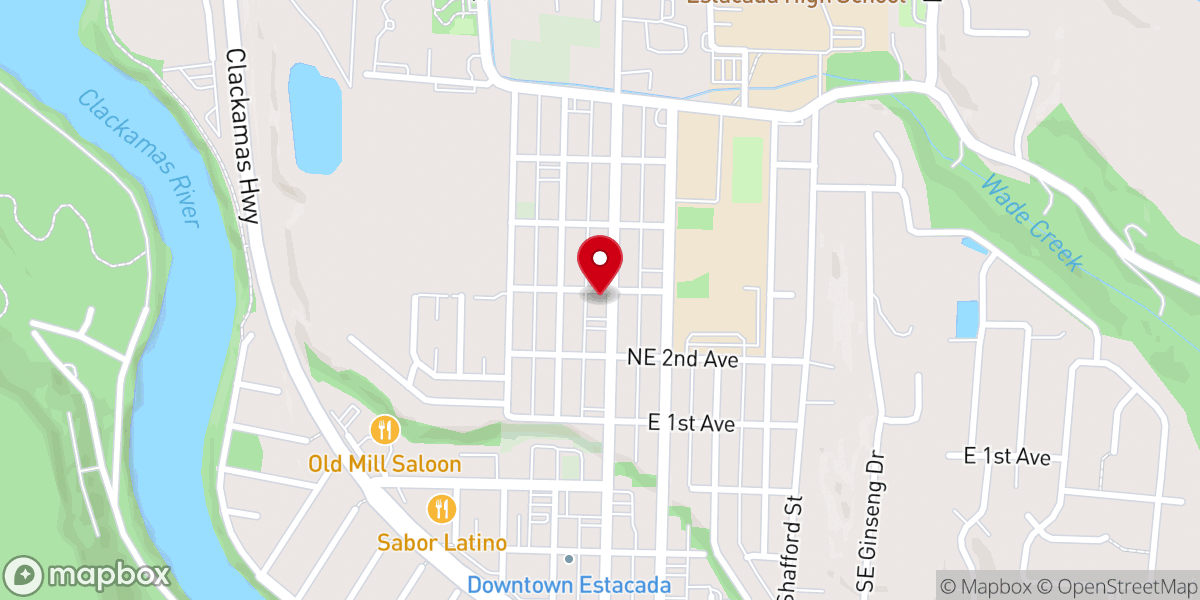 Map showing location of Catholic Church Hall
