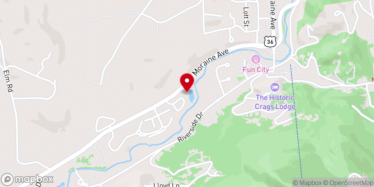 Map showing location of Venue on the Rocks