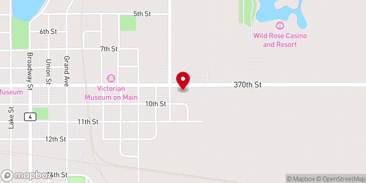 Map showing location of Our Saviours Lutheran Church