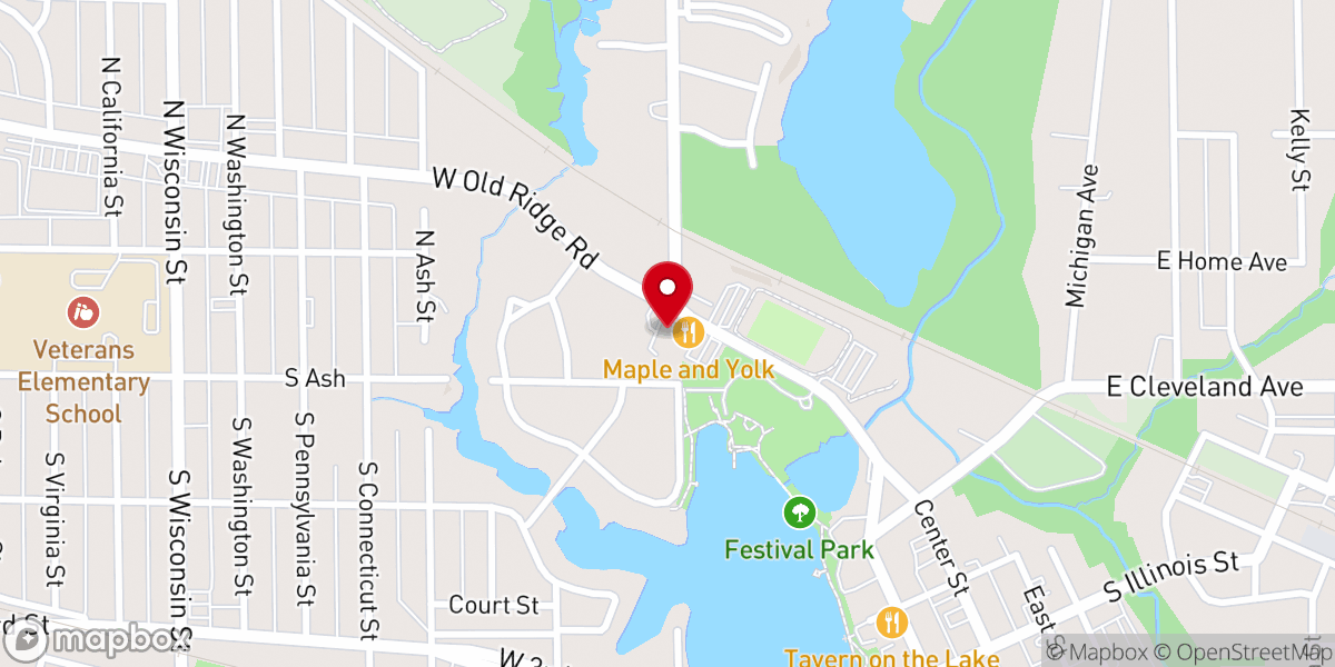 Map showing location of Hobart First Church of the Nazarene