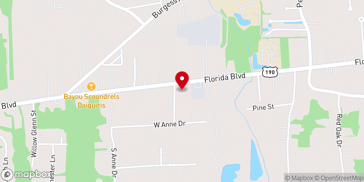 Map showing location of Life Church