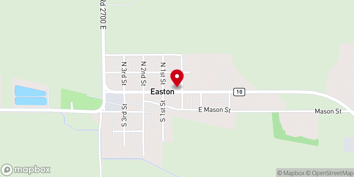 Map showing location of United Methodist Church