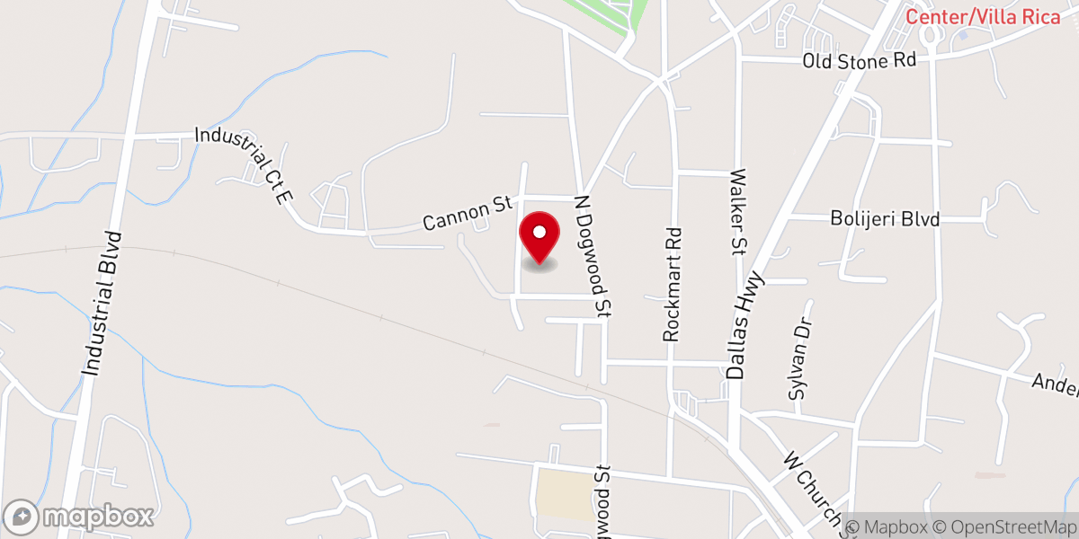 Map showing location of Nondenominational Church