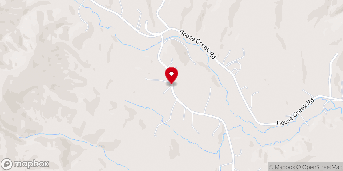 Map showing location of Mount Pleasant Baptist Church