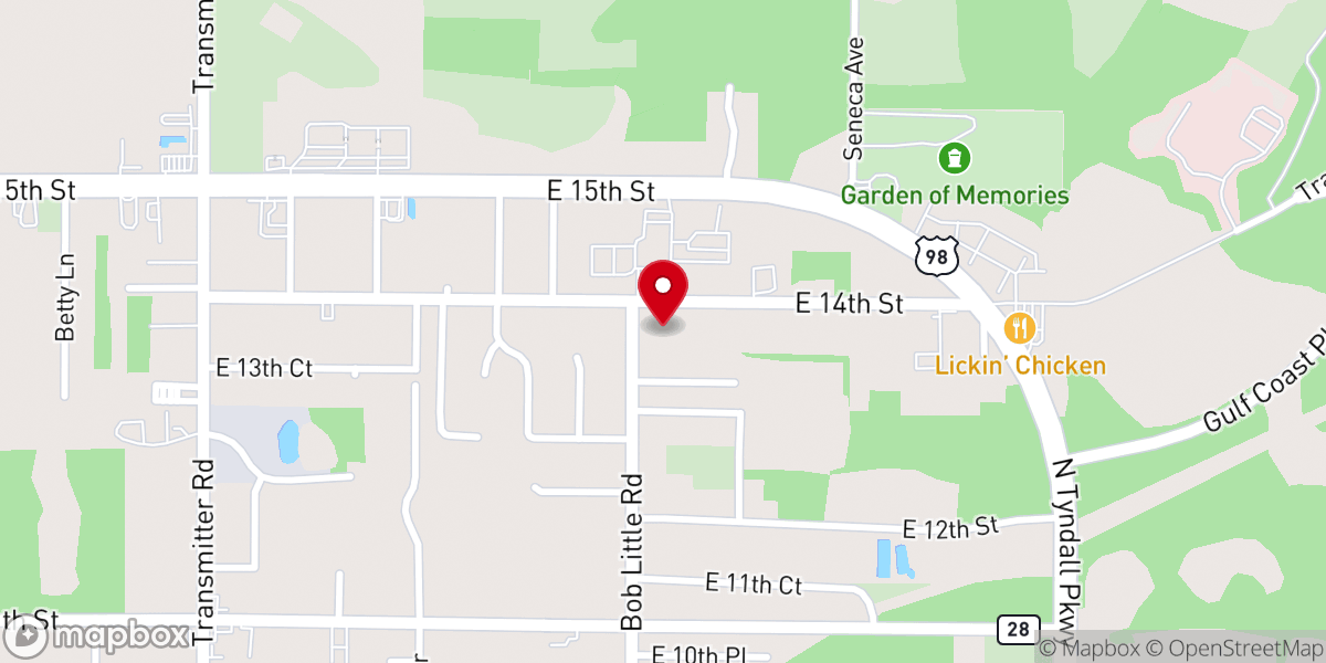 Map showing location of The New Midway Baptist Church, Inc