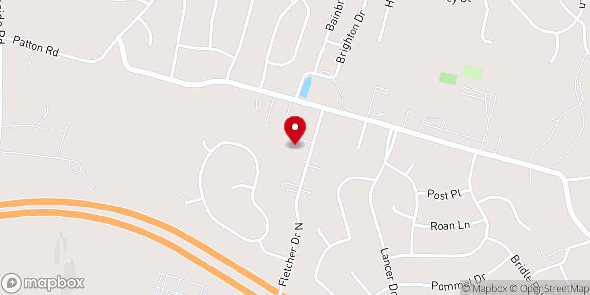 Map showing location of Meadow Hill Reformed Church
