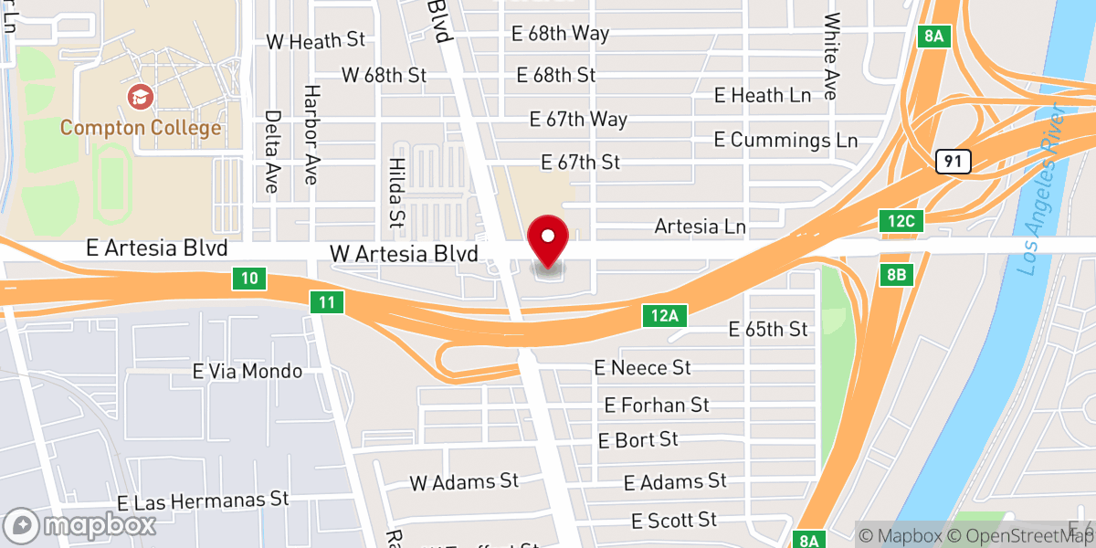 Map showing location of Renewed Life Church