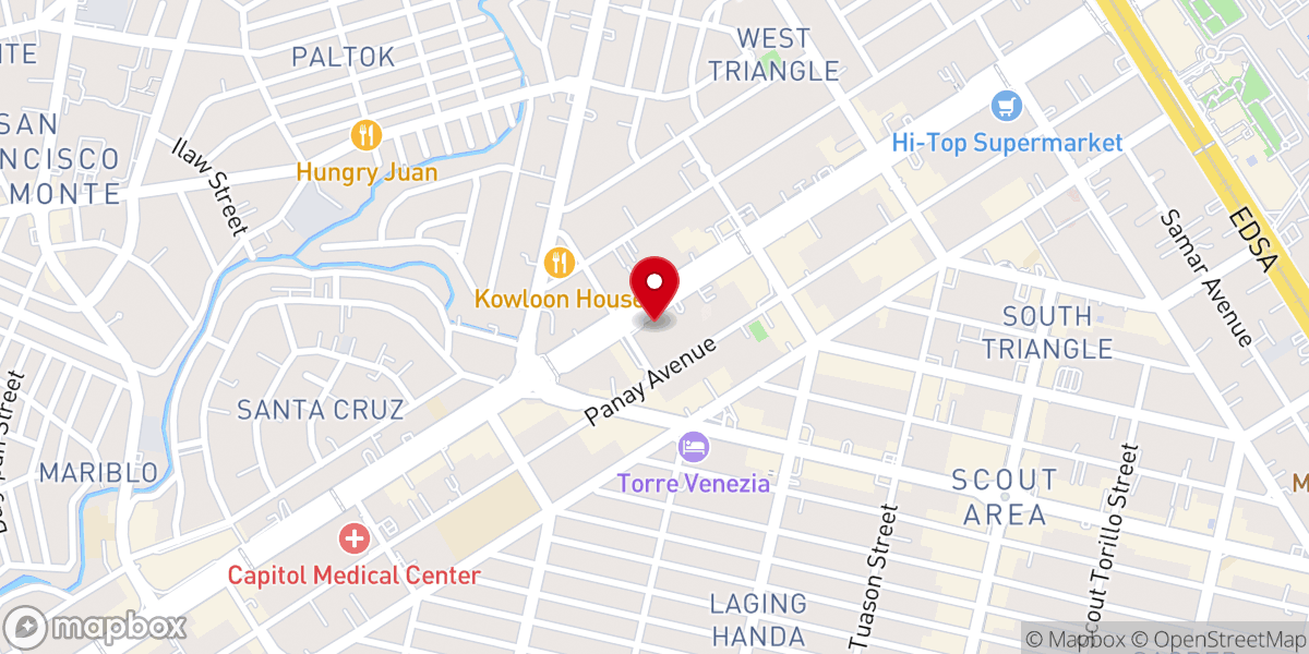 Map showing location of Capital City Alliance Church