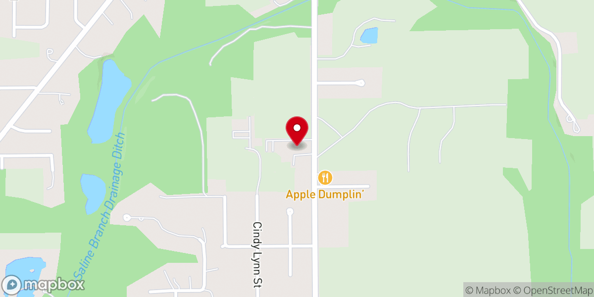 Map showing location of Apostolic Life United Pentecostal Church