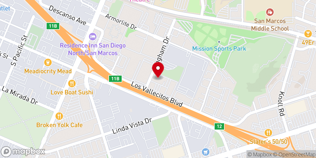 Map showing location of Summit Church