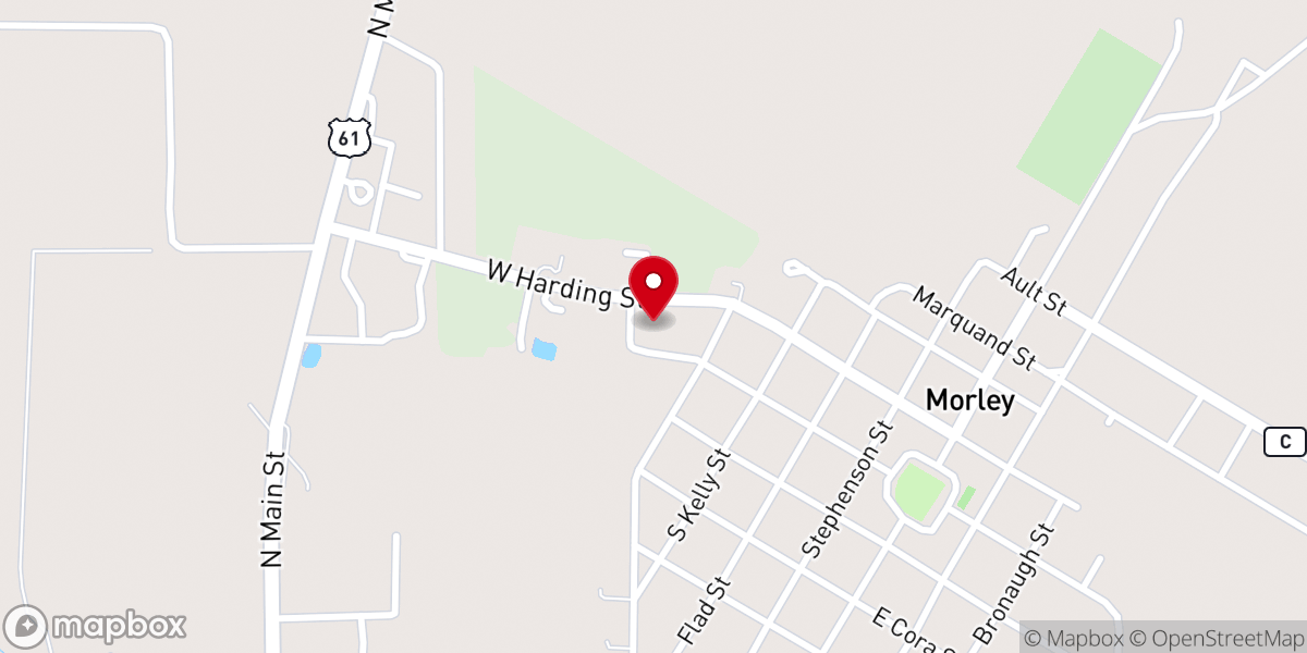 Map showing location of Morley Church of God