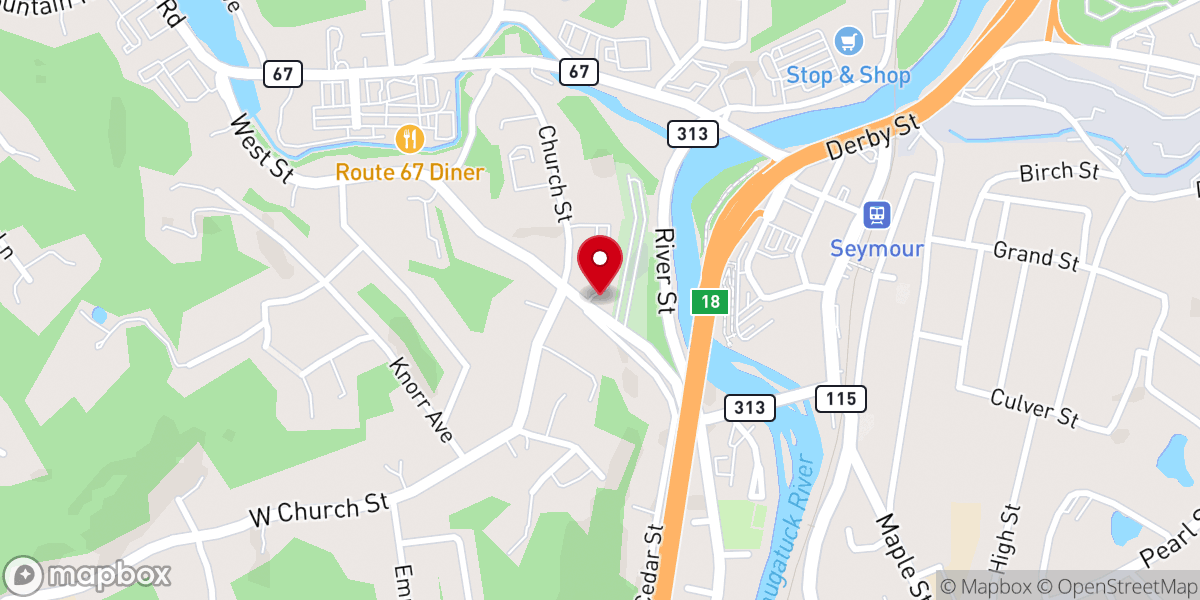 Map showing location of Grace Christian Community Church