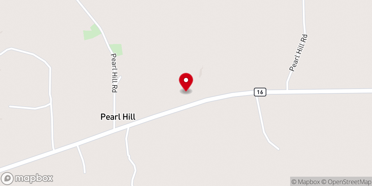 Map showing location of Mount Olive Church