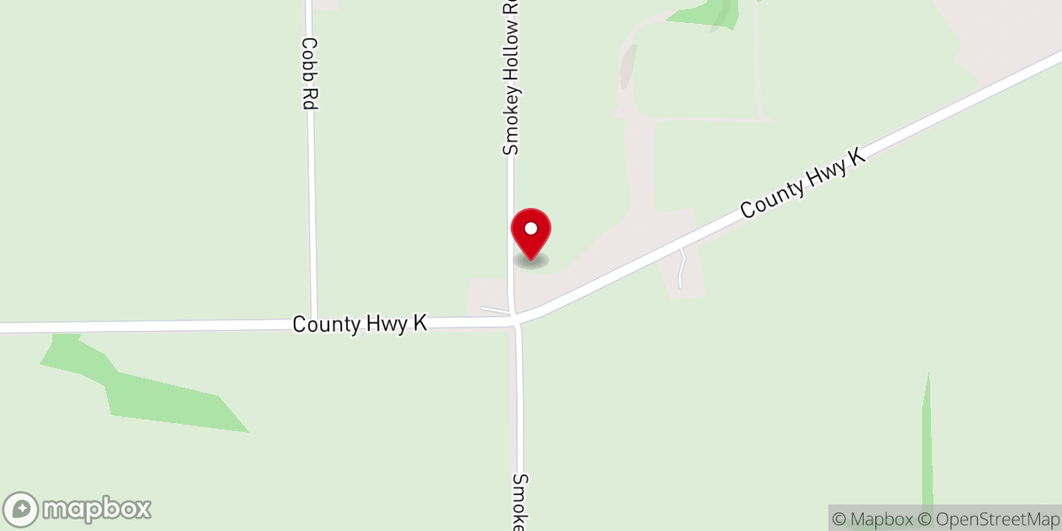Map showing location of Arlington Prairie Church
