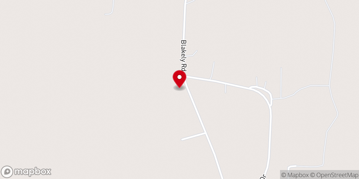 Map showing location of Jerusalem United Methodist Church