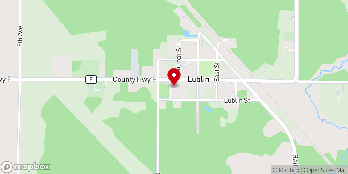 Map showing location of St. Stanislaus Catholic Church