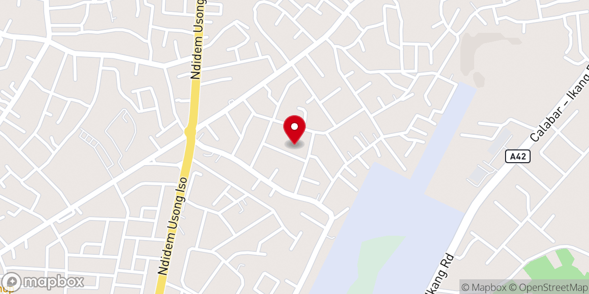 Map showing location of Holy Trinity College Chapel, Asari Eso