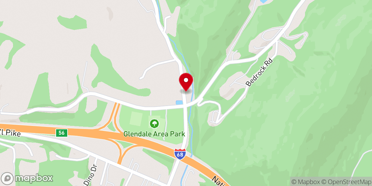 Map showing location of Glendale Church of the Brethren