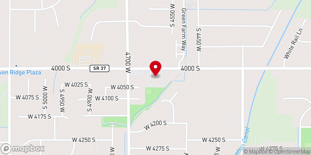 Map showing location of Kanesville Stake Center
