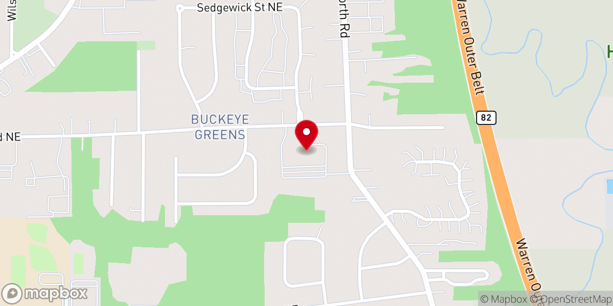 Map showing location of St. Teresa of Calcutta Parish, Blessed Sacrament Church