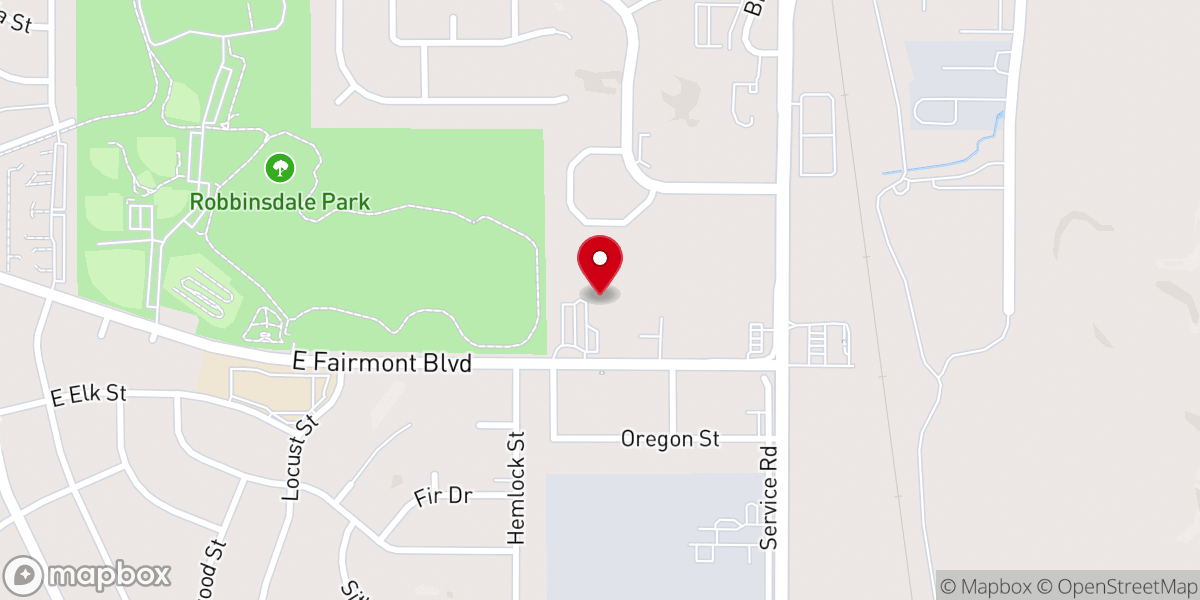 Map showing location of Bible Fellowship Church