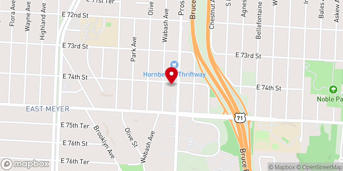 Map showing location of Love Unlimited Church