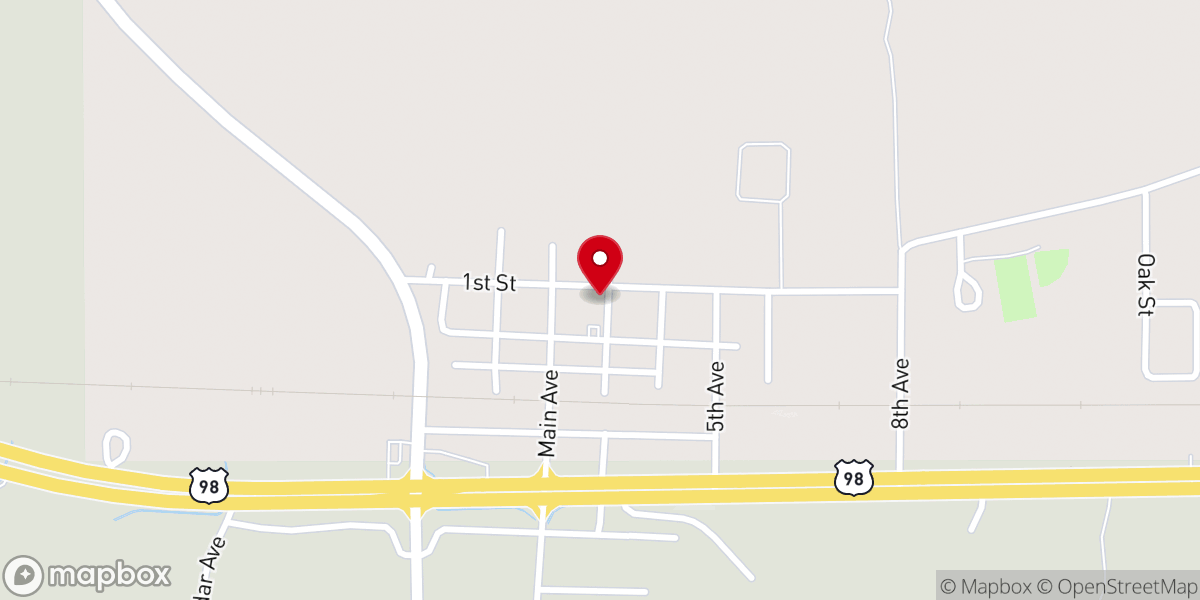Map showing location of County of Perry