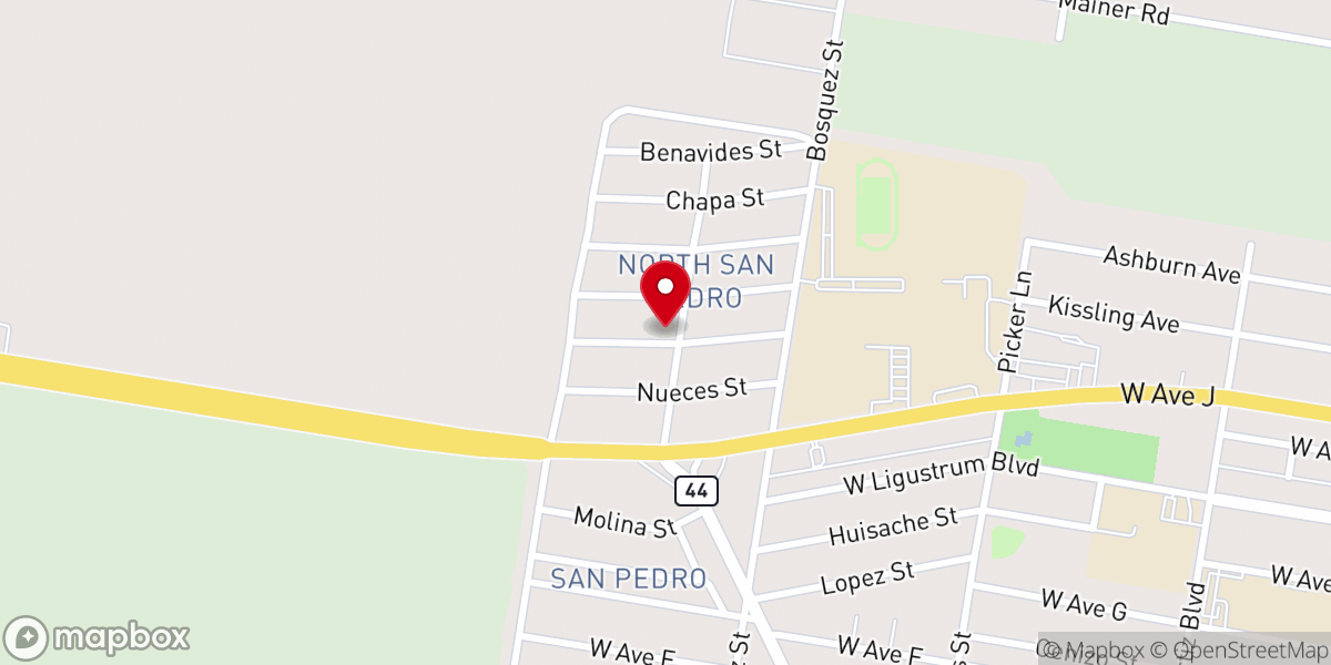 Map showing location of St Mary's CCD