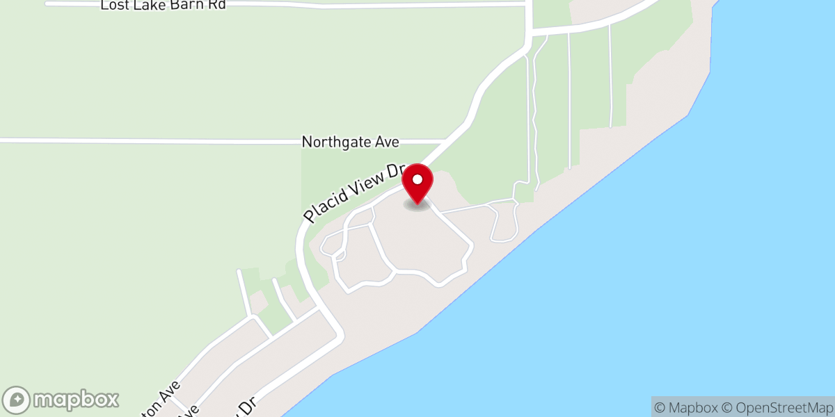 Map showing location of Lake Placid Camp & Conference