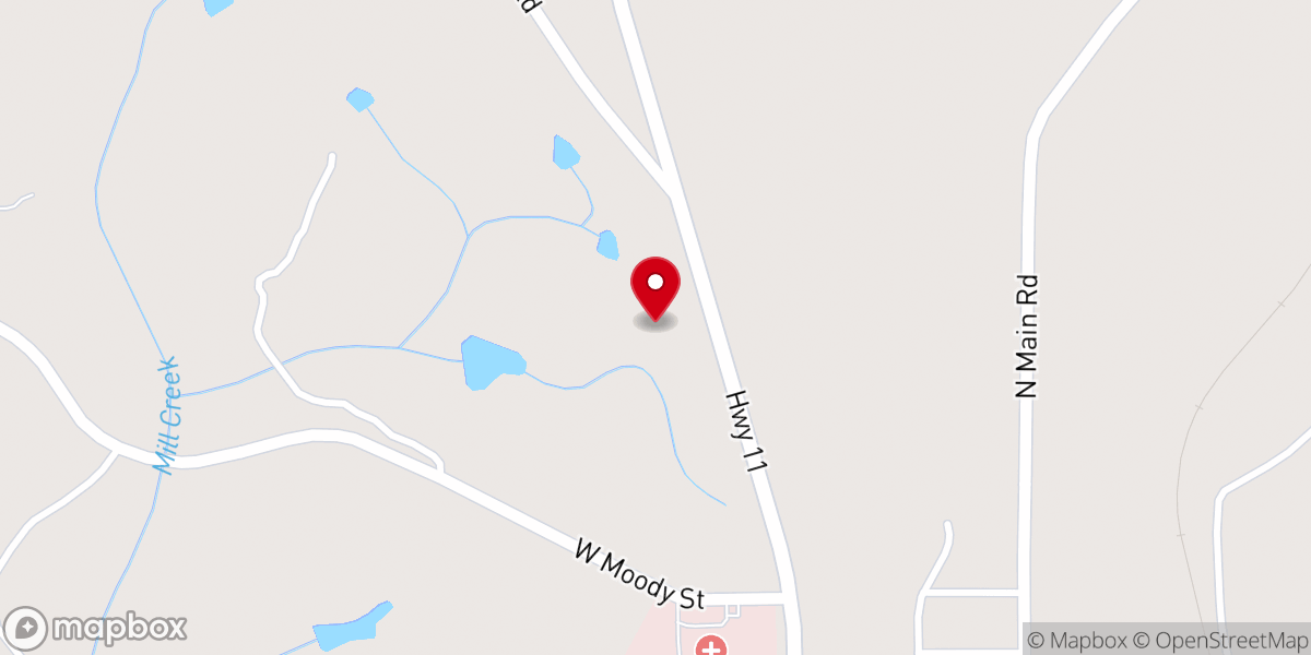 Map showing location of Barn Church