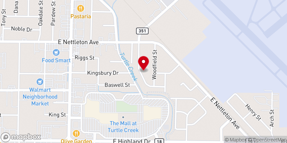 Map showing location of Cornerstone Apostolic Church
