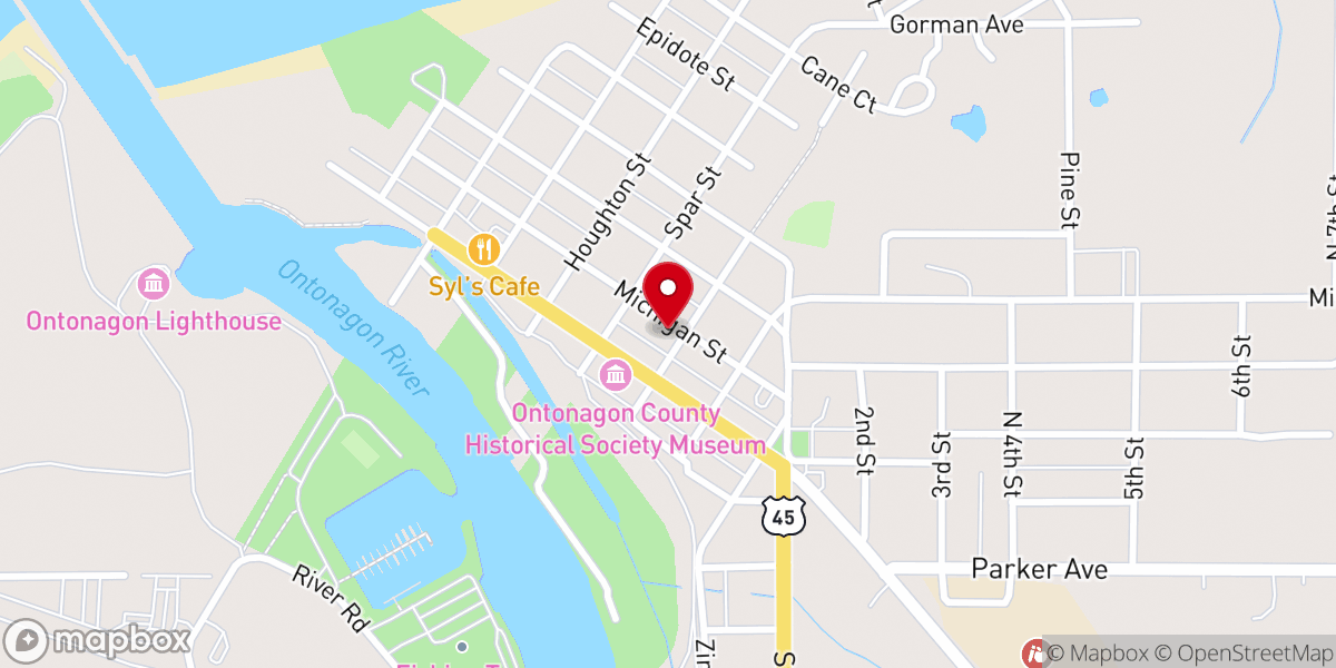 Map showing location of Eagles Club
