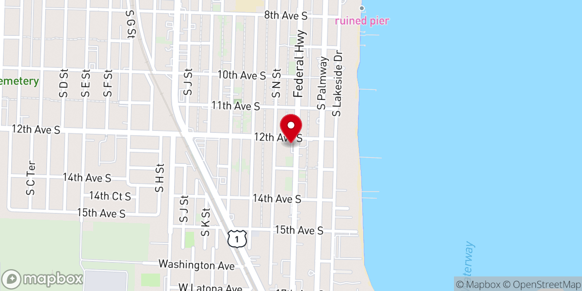 Map showing location of Common Ground Church