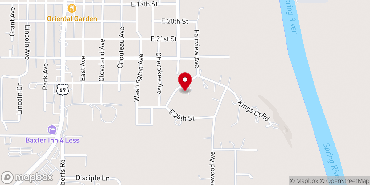 Map showing location of Kerr Mark
