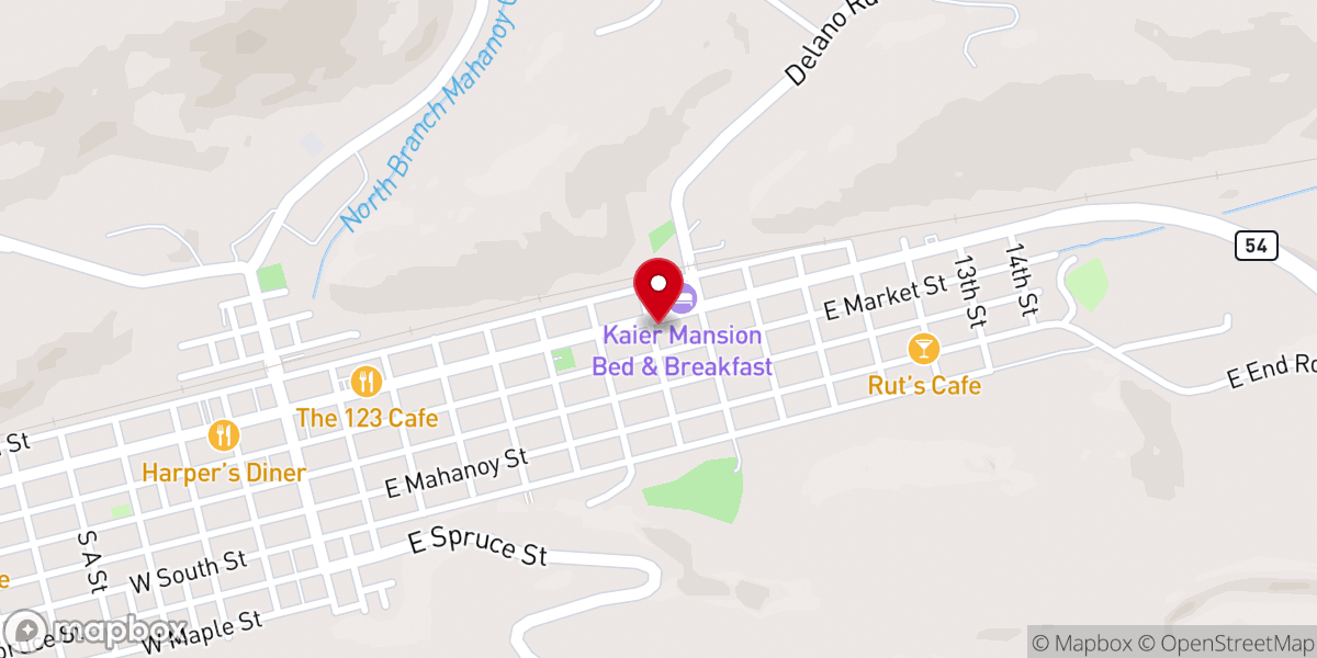 Map showing location of First Congregational Church