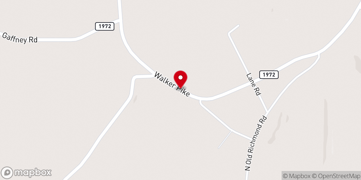 Map showing location of Good Hope Church
