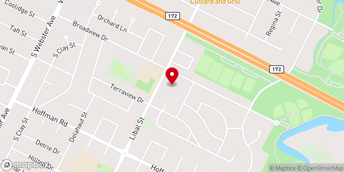 Map showing location of Ascension Lutheran Church