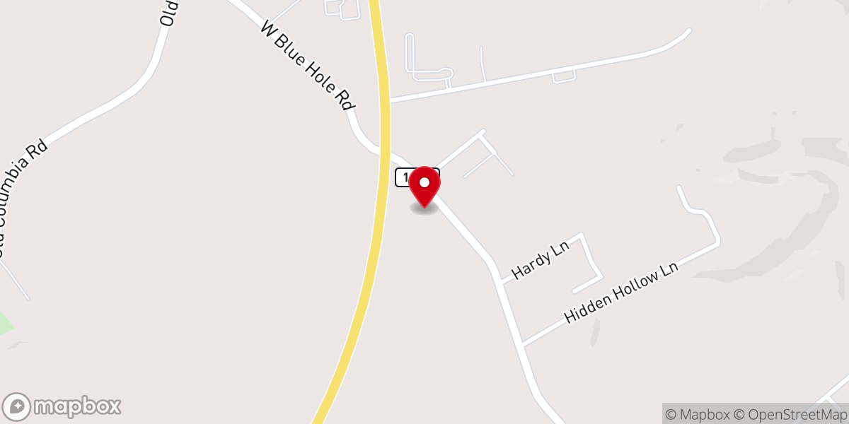 Map showing location of Way of the Cross Church