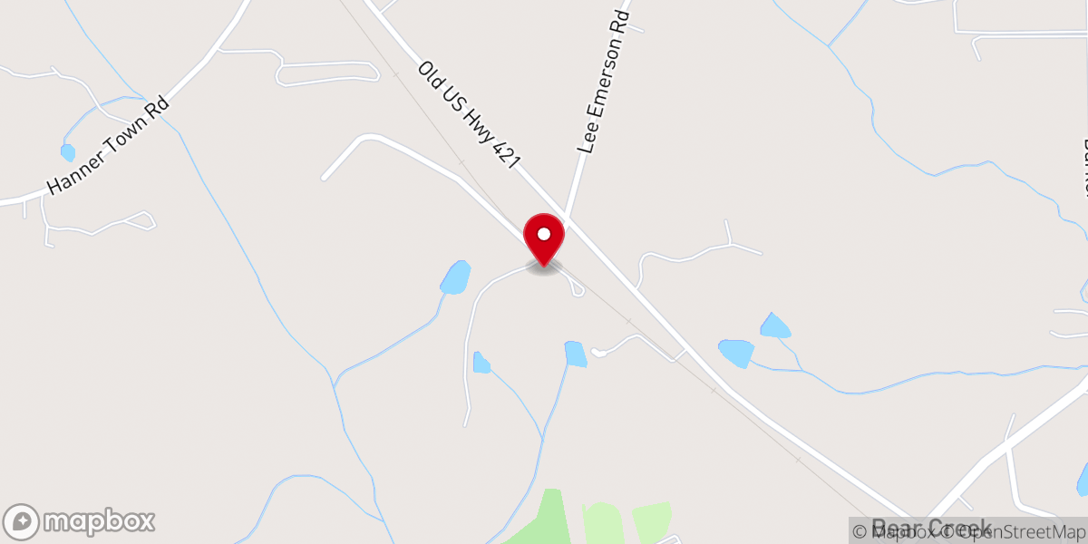 Map showing location of Centennial A.M.E. Zion Church
