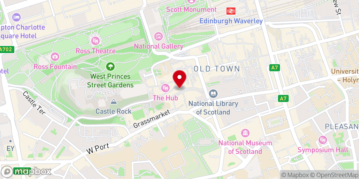 Map showing location of St Columba's Free Church of Scotland