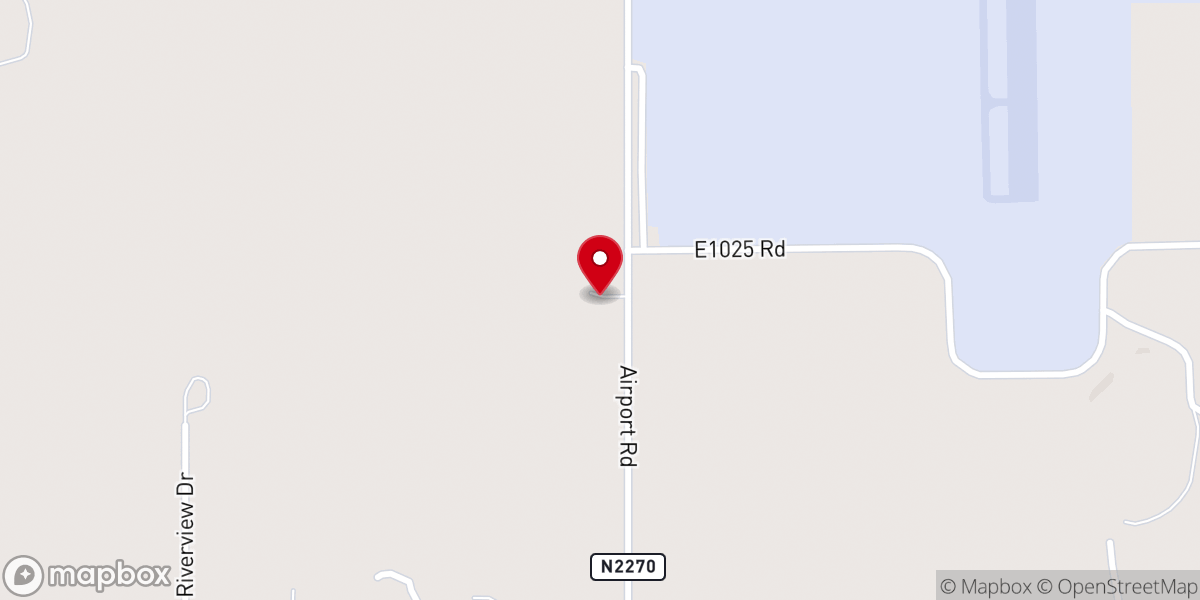 Map showing location of Koinonia Mennonite Church