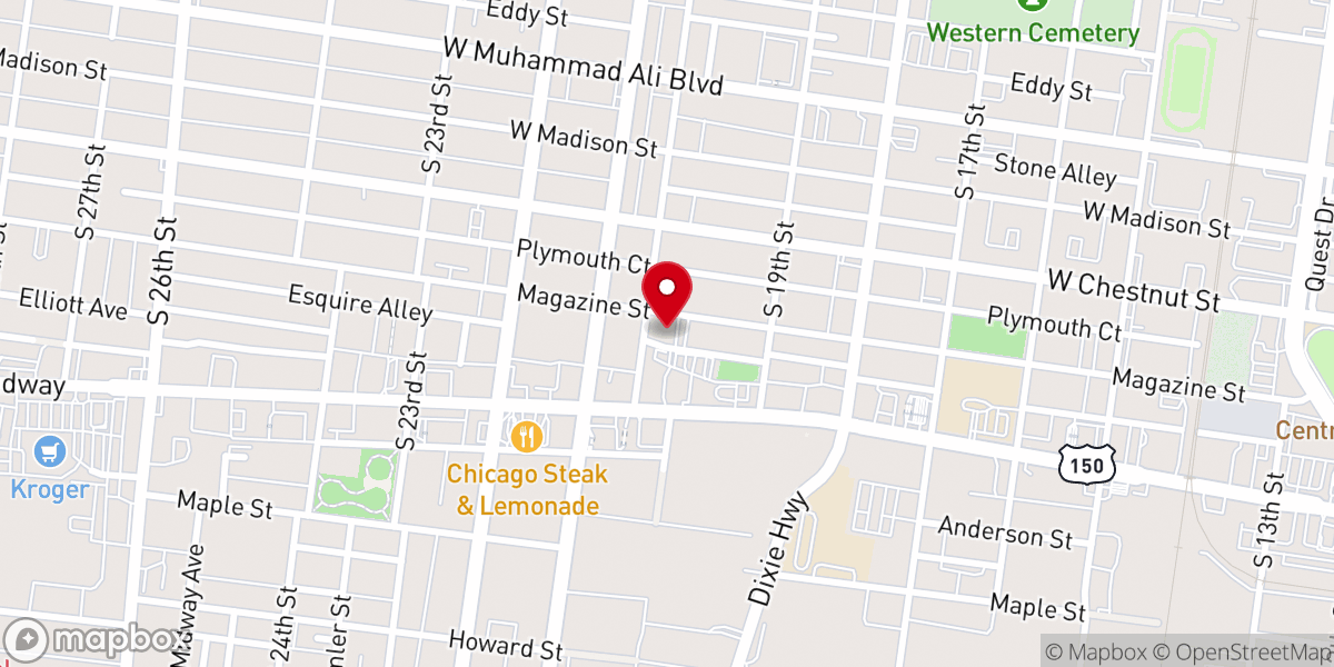 Map showing location of Magazine Street Seventh Day Adventist Church