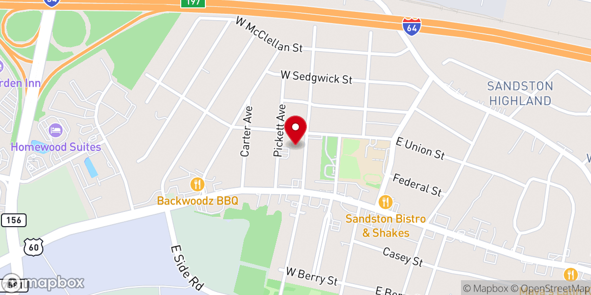 Map showing location of Meredith Loughran Preschool