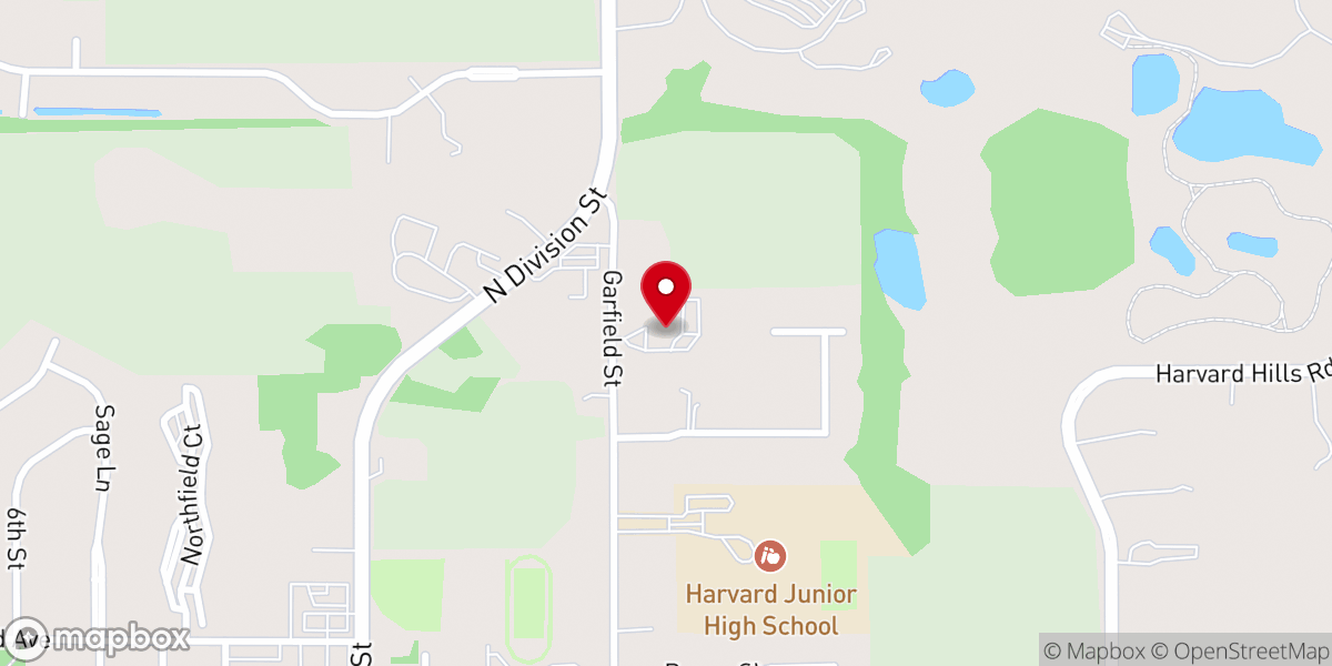 Map showing location of St Paul's Lutheran Church