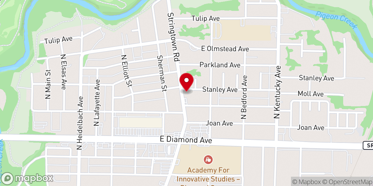 Map showing location of Agape Life Church