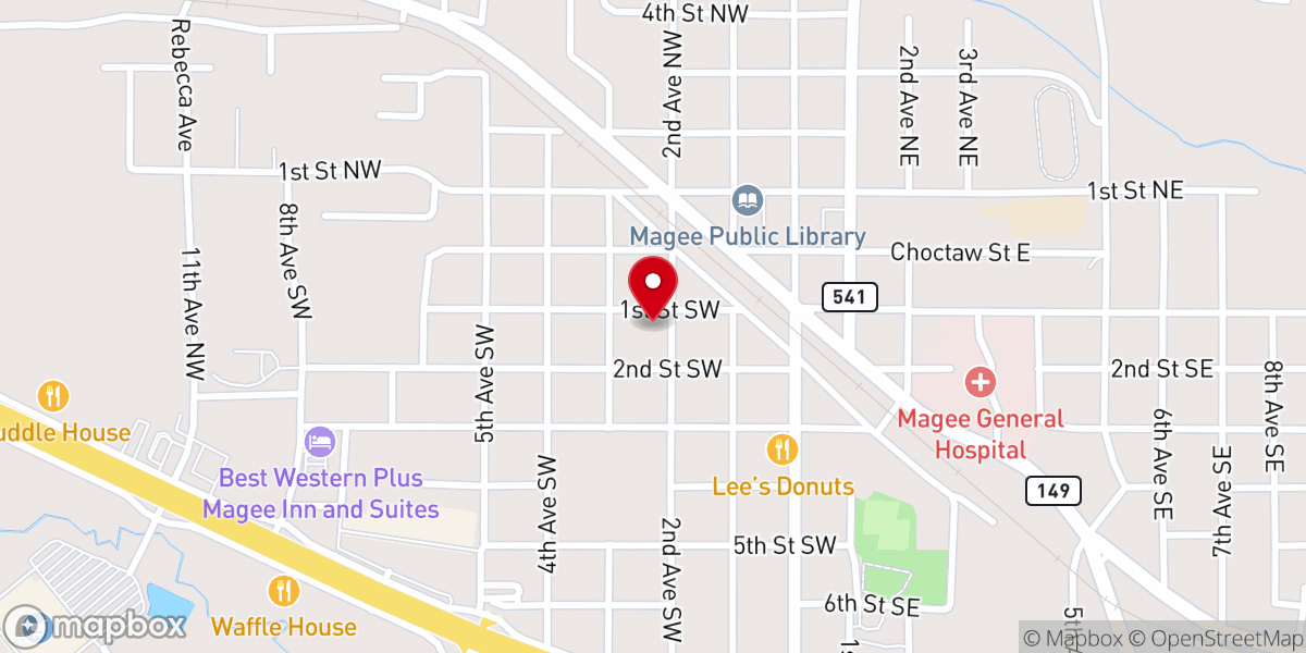 Map showing location of The Mcalpin House